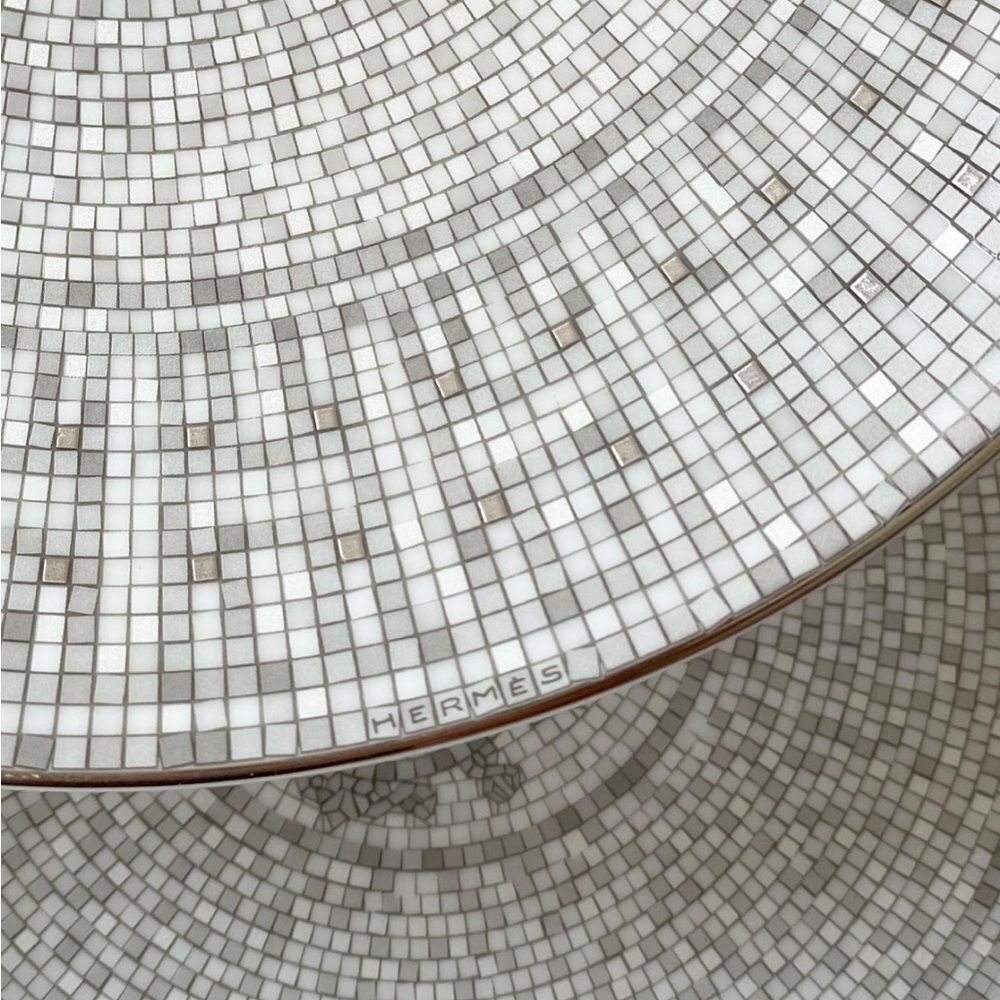 NWT HERMES MOSAIQUE AU 24 DESSERT PLATE ONE PLATE ONLY - Picture 7 of 8